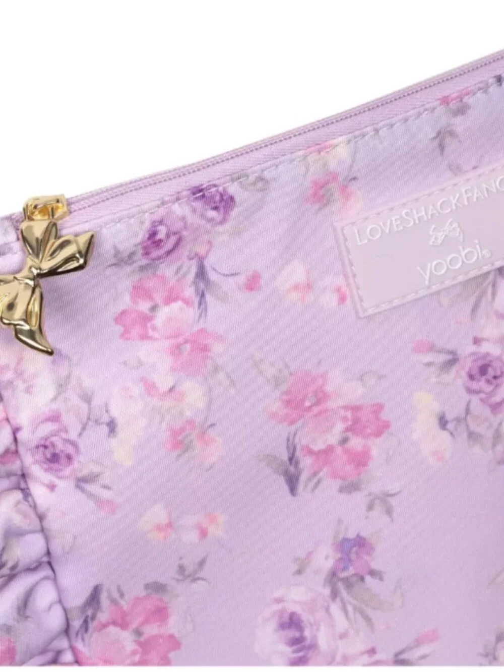 LoveShackFancy x Target - Yoobi Happy Thoughts Flat Zip Pencil Case with Ruffles